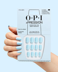 It’s a Boy! Baby Blue Press-On Nails Hand and Product