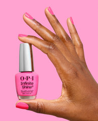 Beat Goes Neon and On Vivid Pink Long Lasting Nail Polish Hand and Product