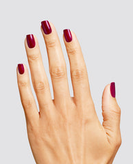 Berry and Bright Red Gel Nail Polish Mani