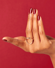 OPI Como se Llama? Red Gel Nail Polish GIF