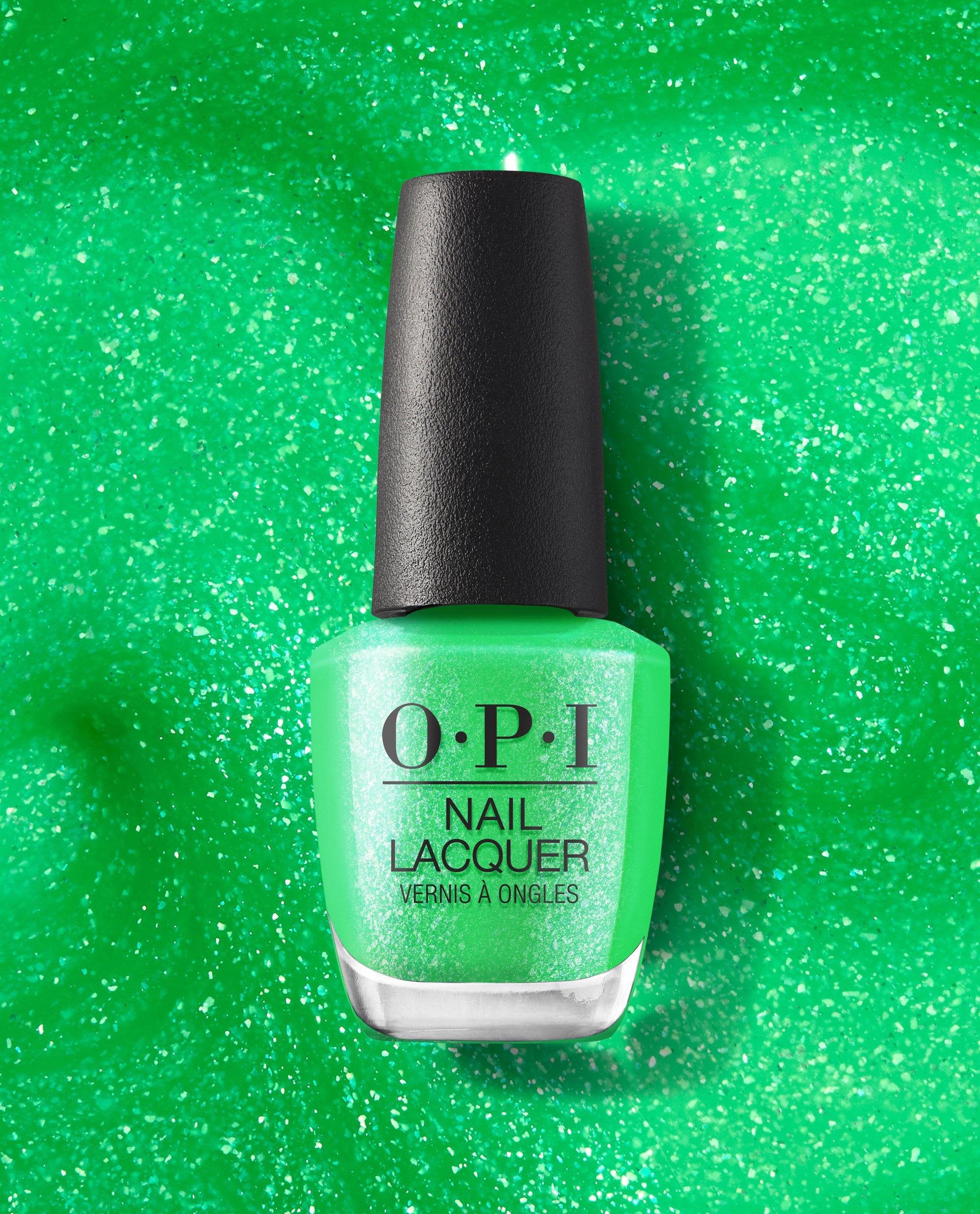 Lime of My Life Green Shimmer Nail Polish