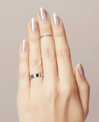 OPI Nails the Runway Gray Gel Nail Polish GIF