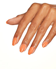 OPI Trading Paint Orange Gel Nail Polish Mani