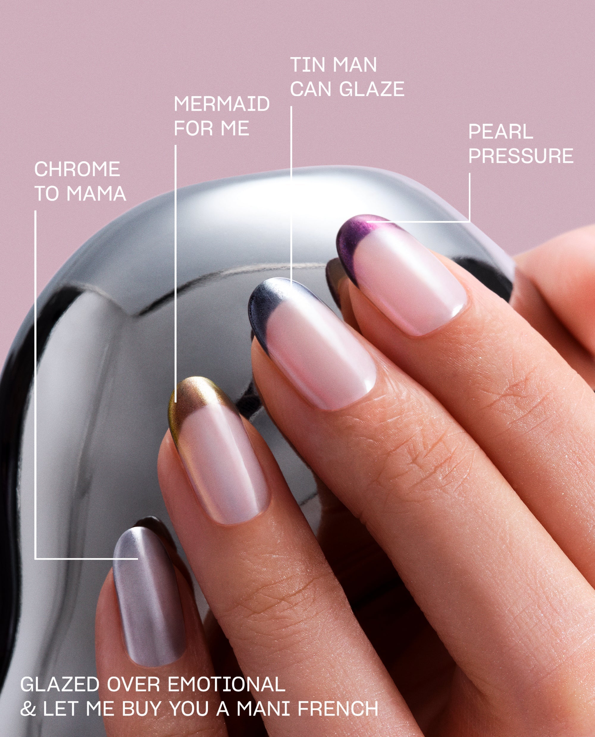 Chrome to Mama Mirrored Silver Chrome Nail Powder Mani Lifestyle