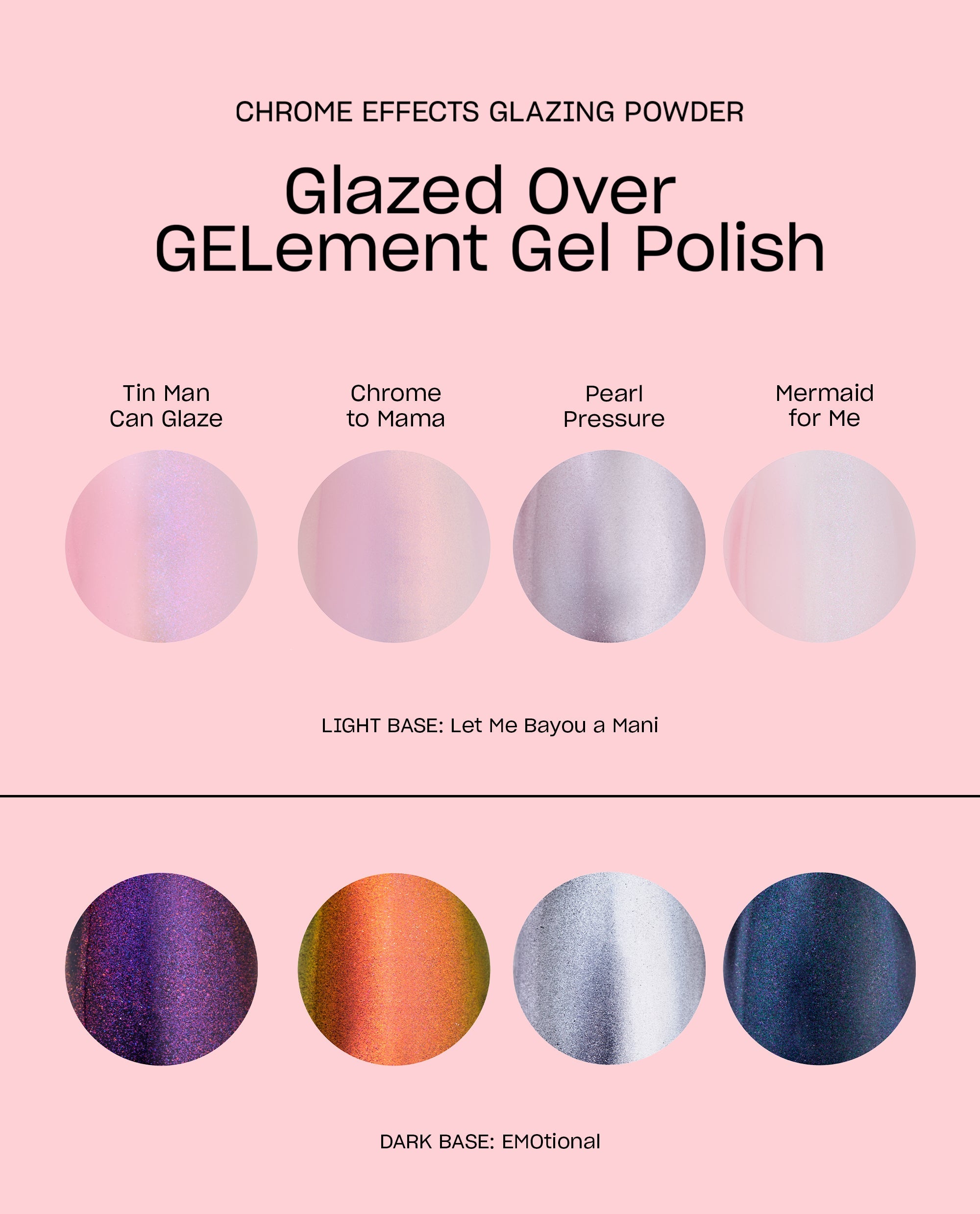 Chrome to Mama Mirrored Silver Chrome Nail Powder Graphic