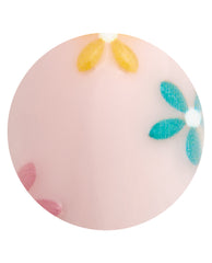 I Pink It’s Spring Floral Pink Round Stick On Nails Swatch