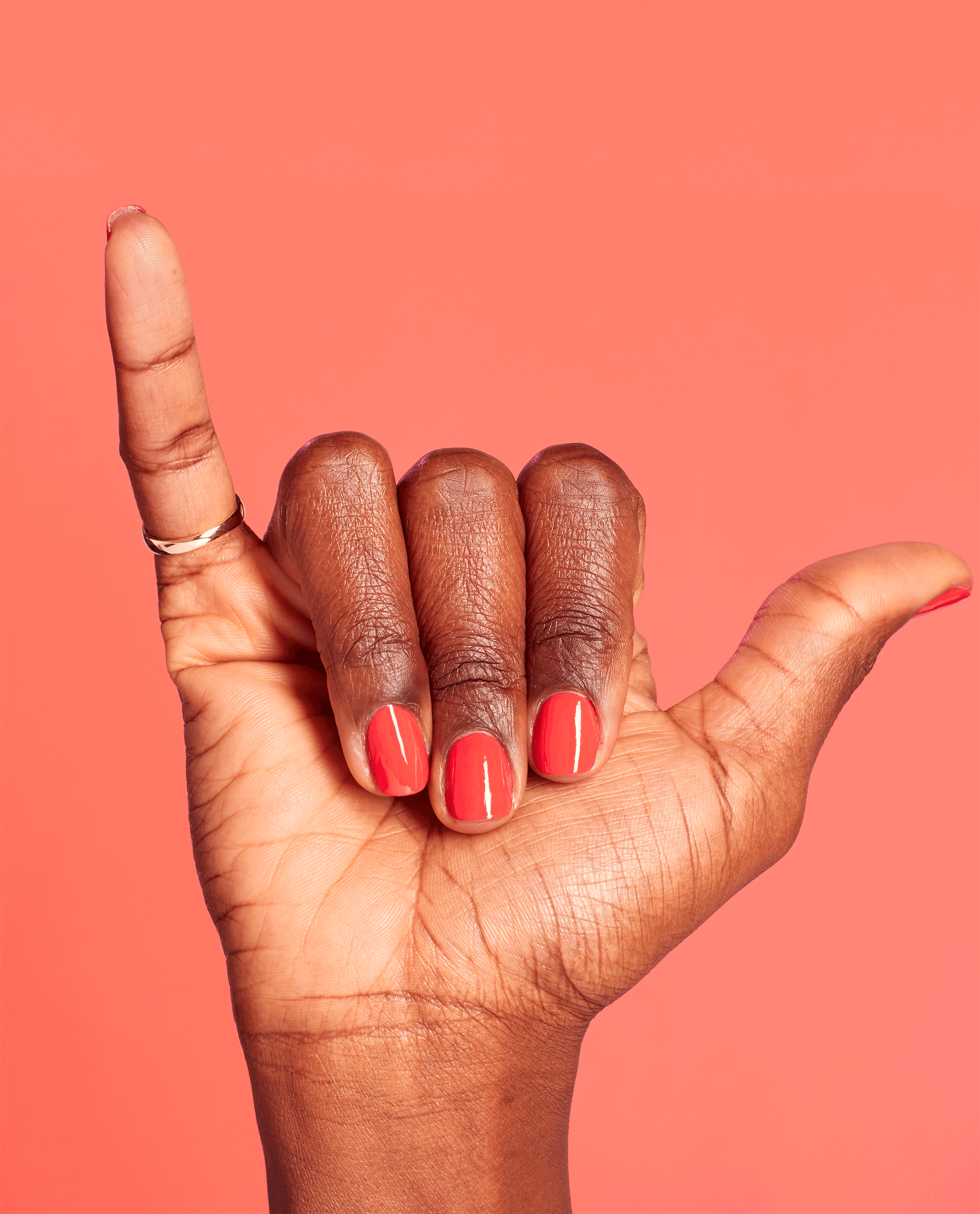 OPI Aloha From OPI Orange Nail Polish GIF
