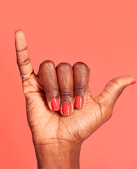 OPI Aloha From OPI Orange Nail Polish GIF