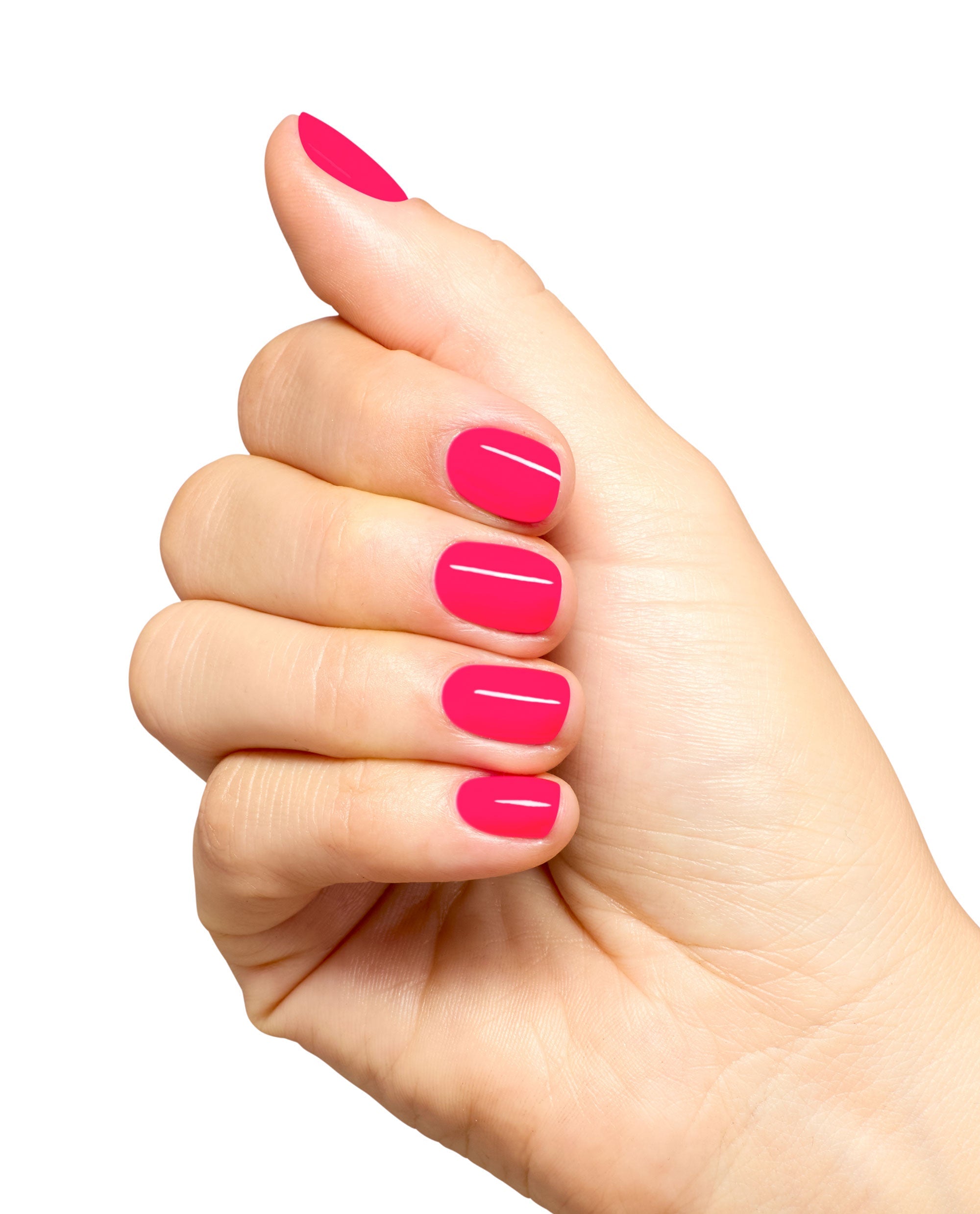 Bright Where I Belong! Bright Pink Nail Polish Mani