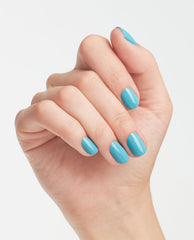 OPI Can't Find My Czechbook Blue Dipping Powder Mani