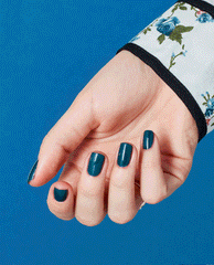OPI CIA = Color is Awesome Blue Nail Polish GIF