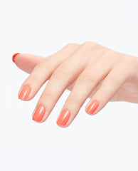 OPI Flex on the Beach Orange Nail Polish Mani