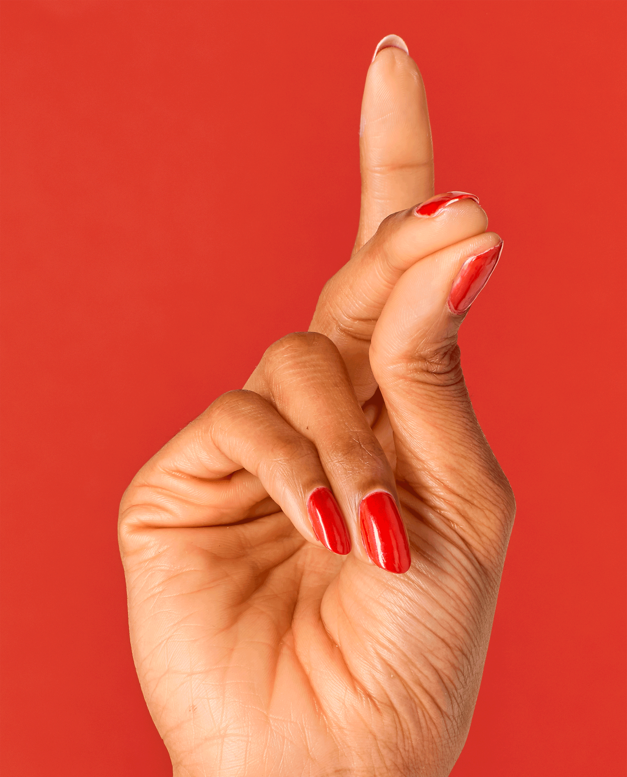 OPI Gimme a Lido Kiss Red Gel Nail Polish GIF
