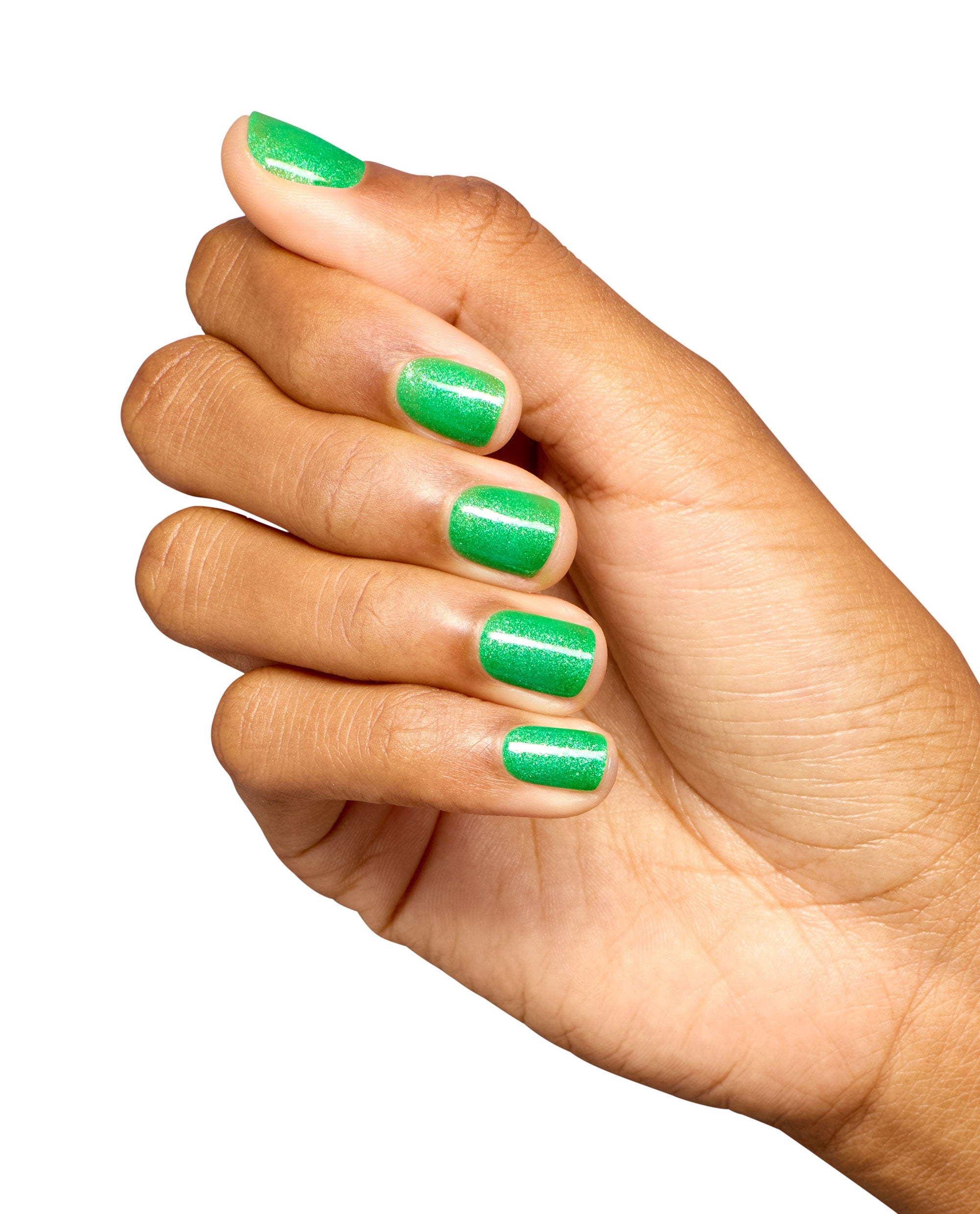 Lime of My Life Green Shimmer Gel Nail Polish Mani
