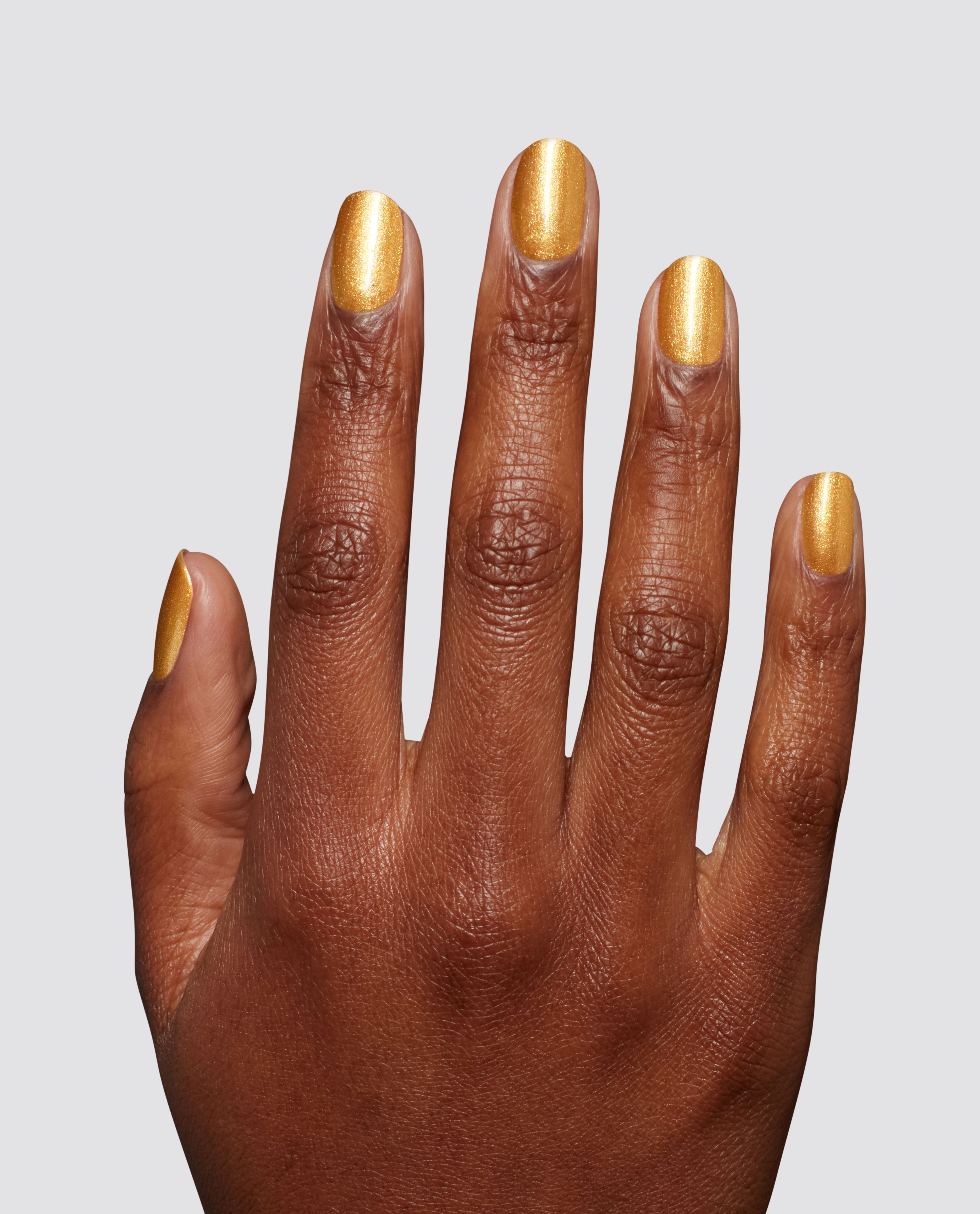 Nougat by Nature Metallic Nail Polish Mani