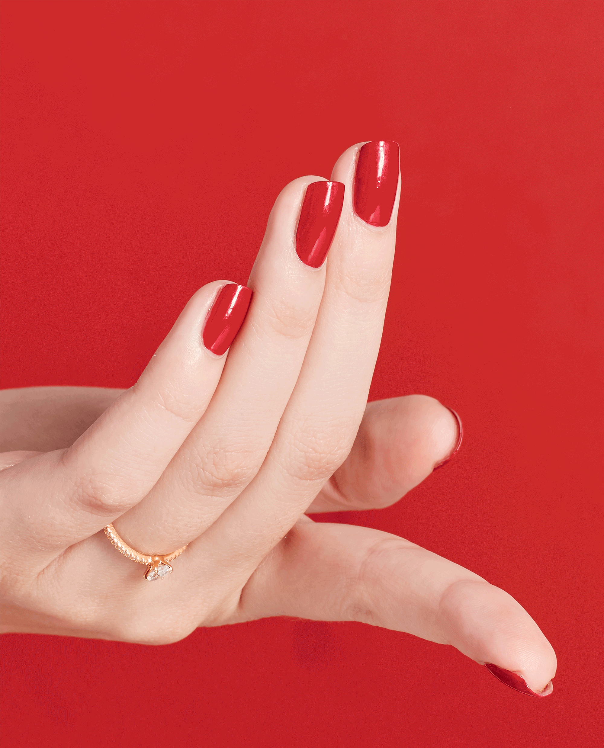 OPI Red Dipping Powder GIF