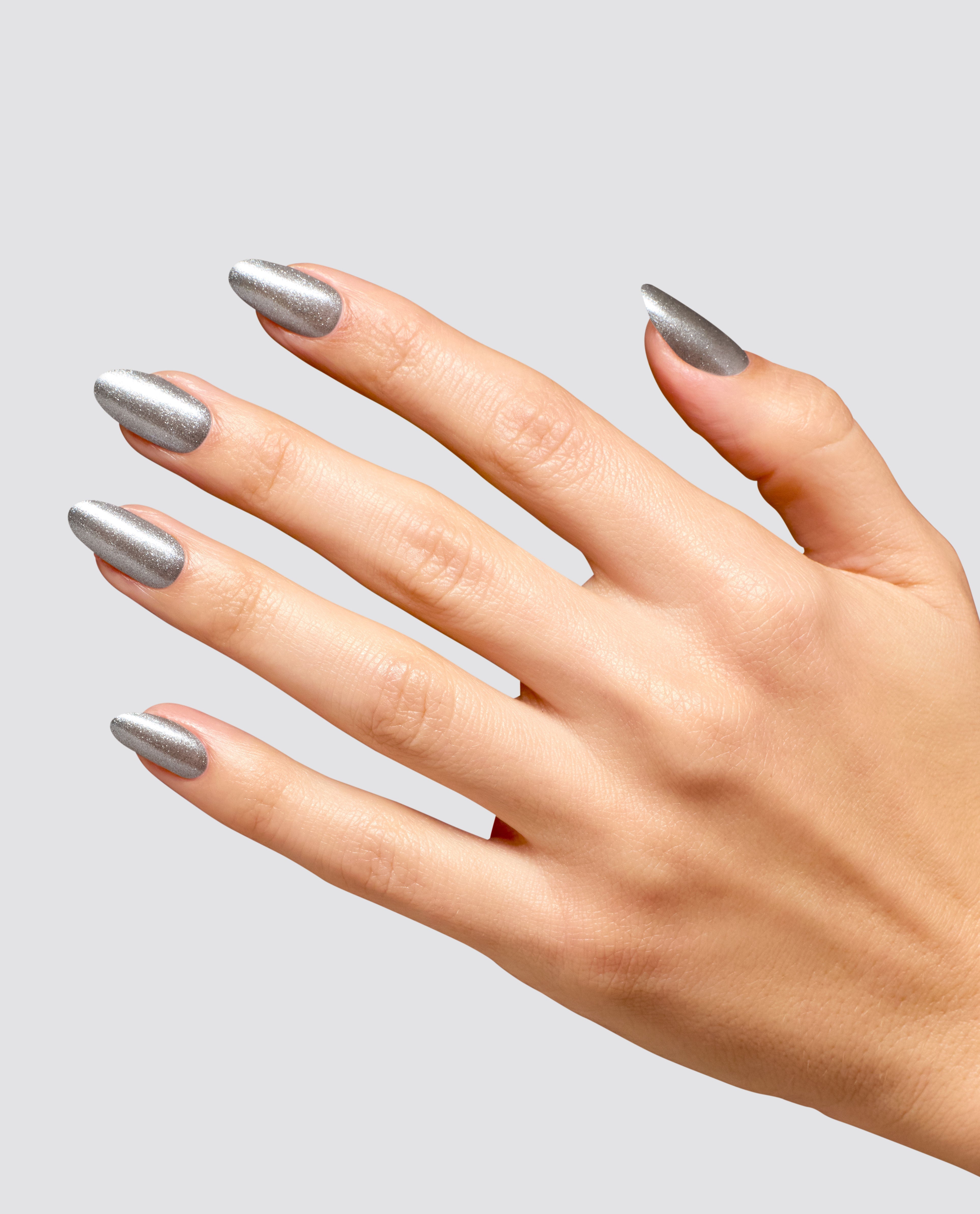 OPI’m Frosted Metallic Nail Polish Mani