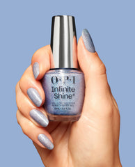 Put the Icy in Spicy Blue Long-lasting Nail Polish Hand and Bottle