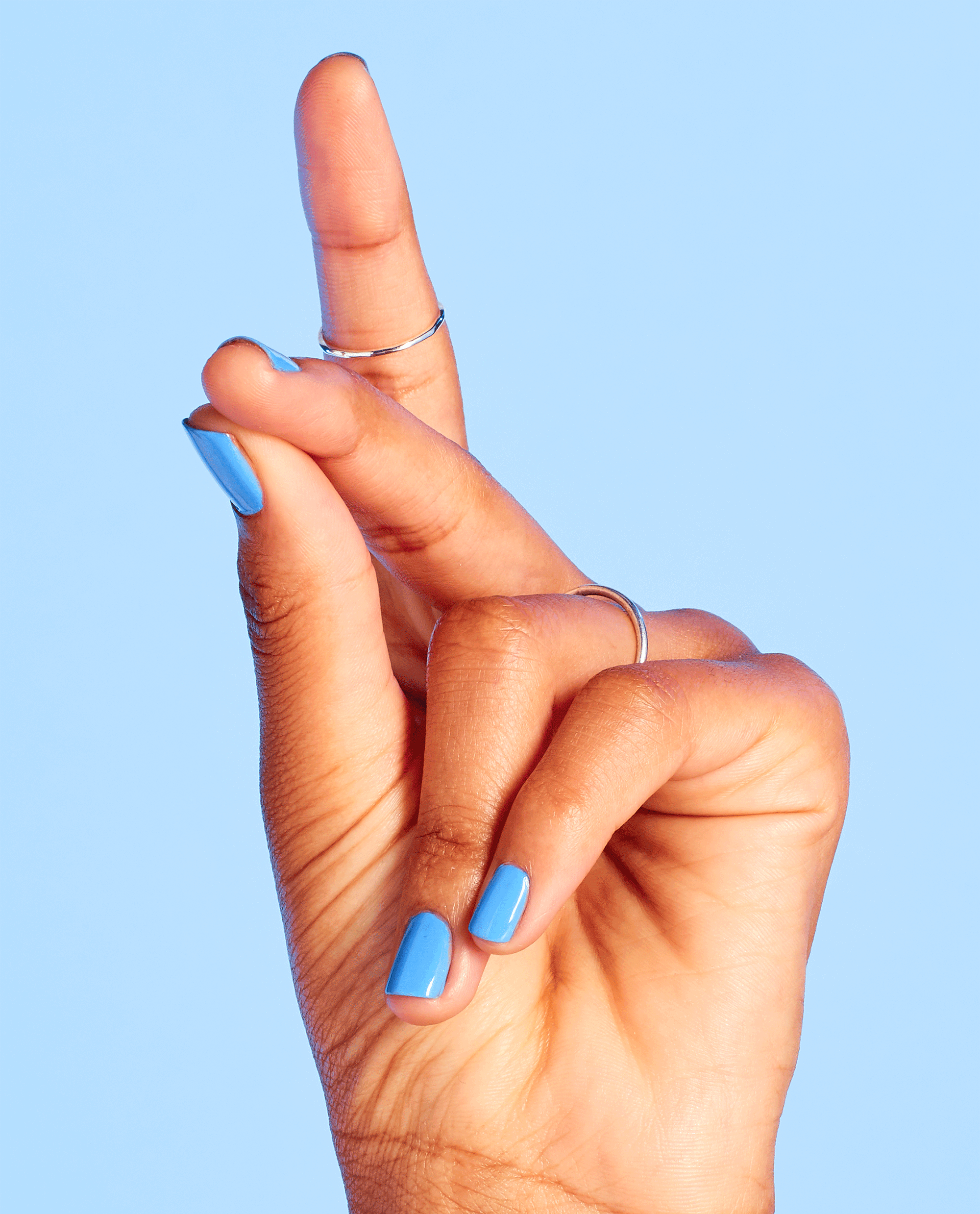 OPI Rich Girls & Po-Boys Blue Dipping Powder GIF