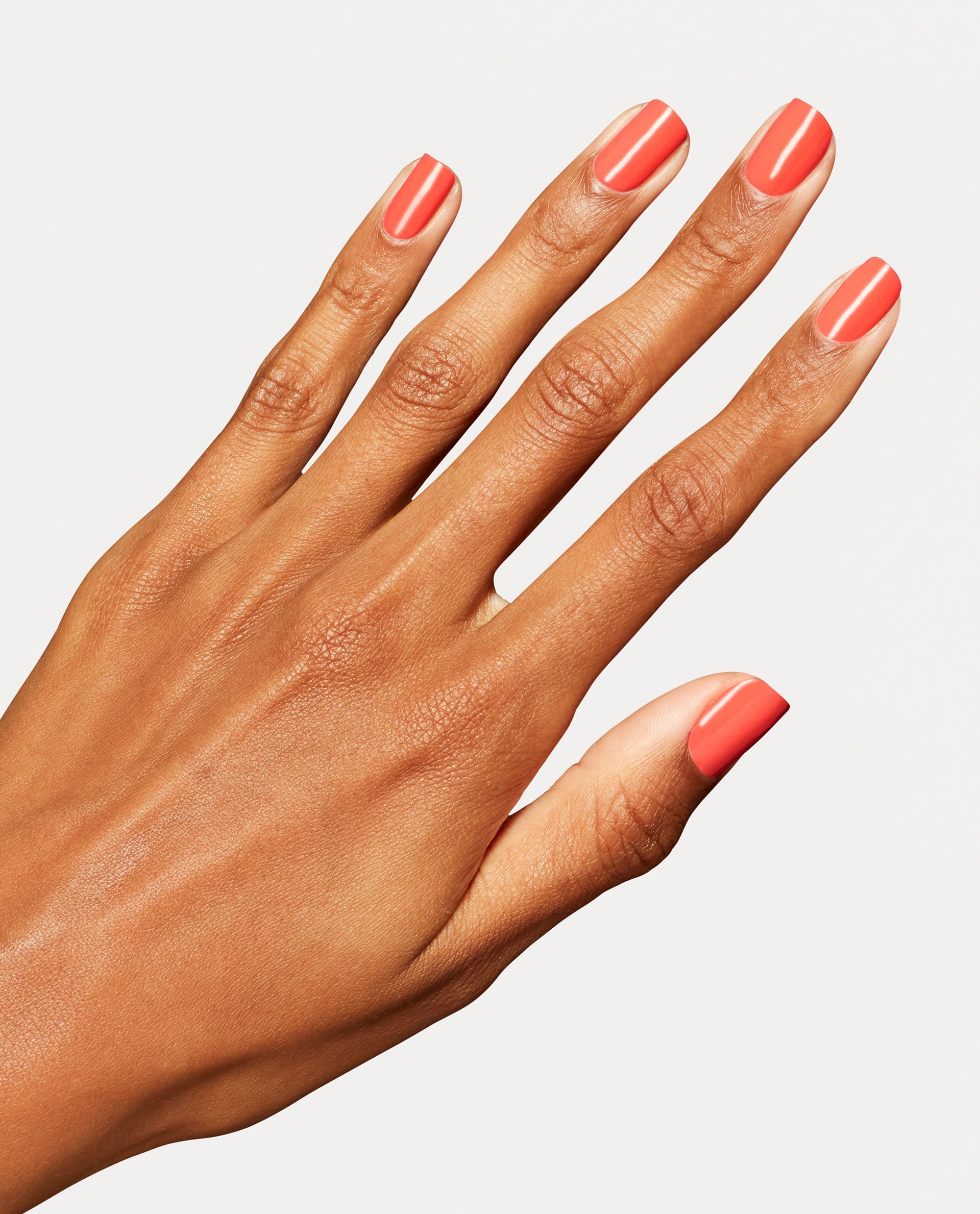 Shrimp Cocktail Bright Orange Nail Dip Powder Mani