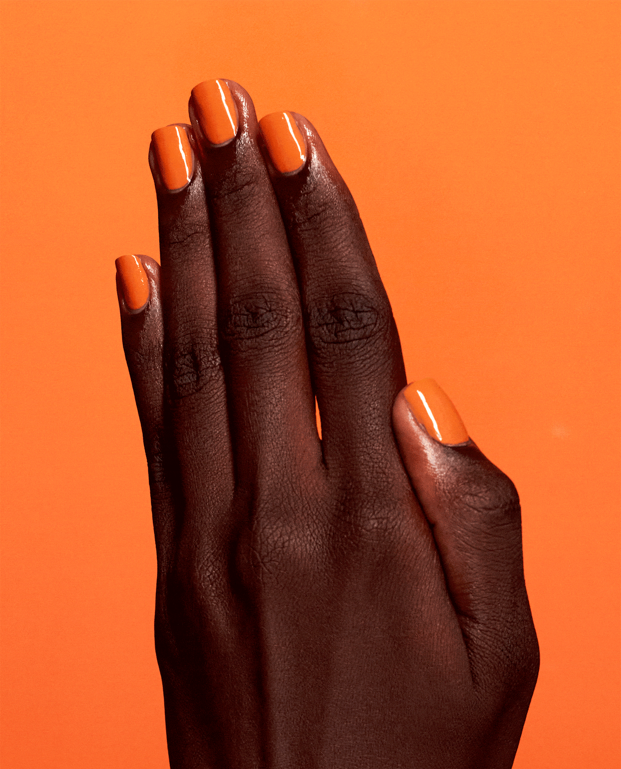 OPI Silicon Valley Girl Orange Gel Nail Polish GIF