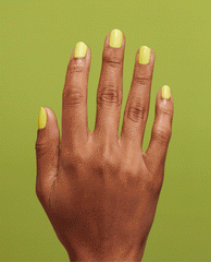 OPI Stay Out All Bright Yellow Gel Nail Polish Gif