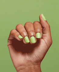 OPI Summer Monday-Fridays Green Gel Nail Polish Gif