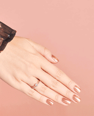 OPI Worth a Pretty Penne Rose Gold Nail Polish GIF