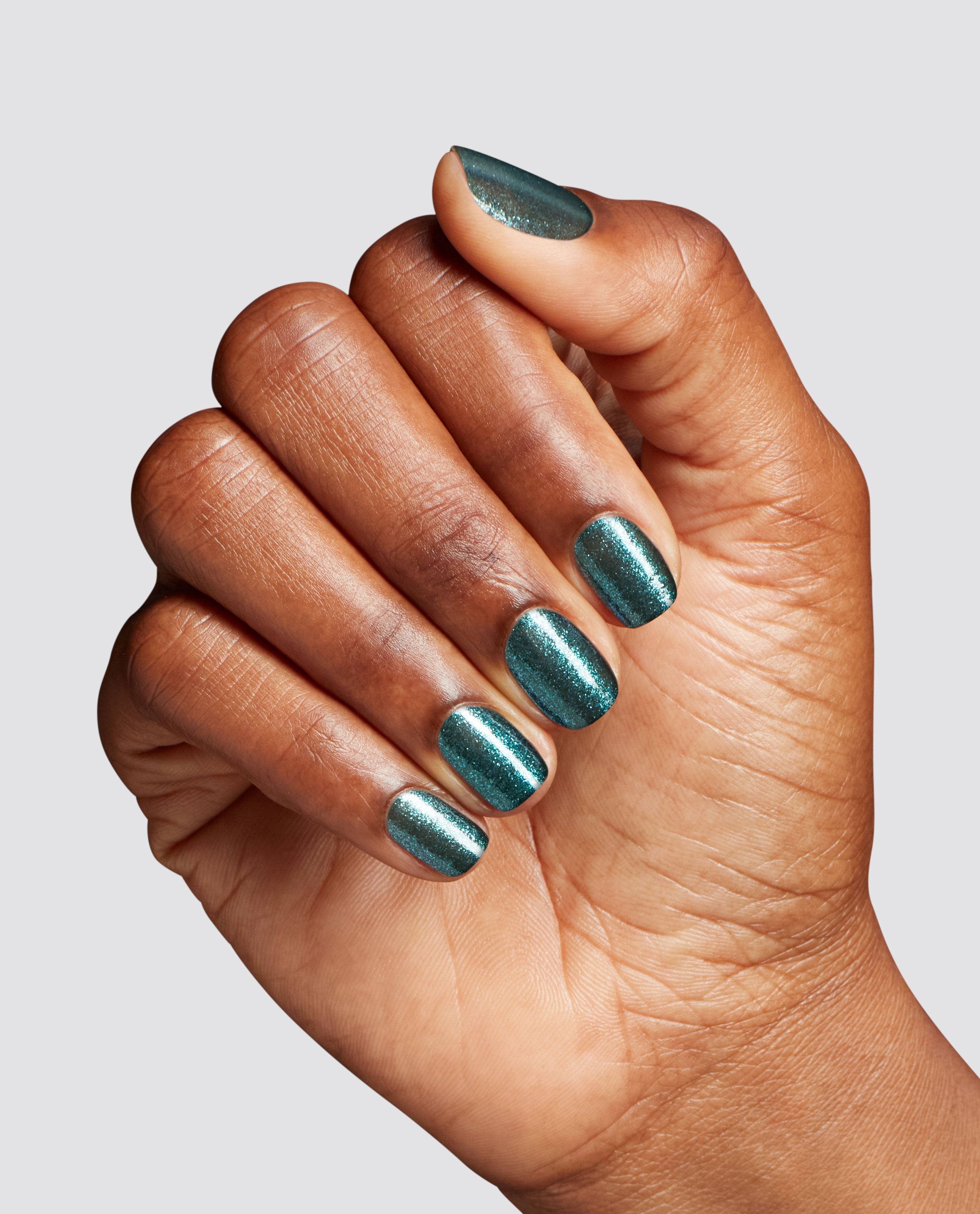 Yuletide Sweetings! Green Gel Nail Polish Mani